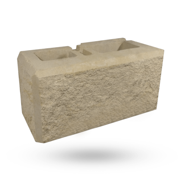 Wilson Masonry | Newcastle & Hunter Stone Masonry Specialists | Retaining Wall Corner Block - Ivory